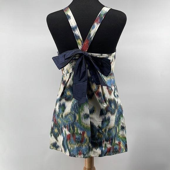 Vera Wang Lavender Label silk blend colorful tank top bow back sz xs - Picture 8 of 10